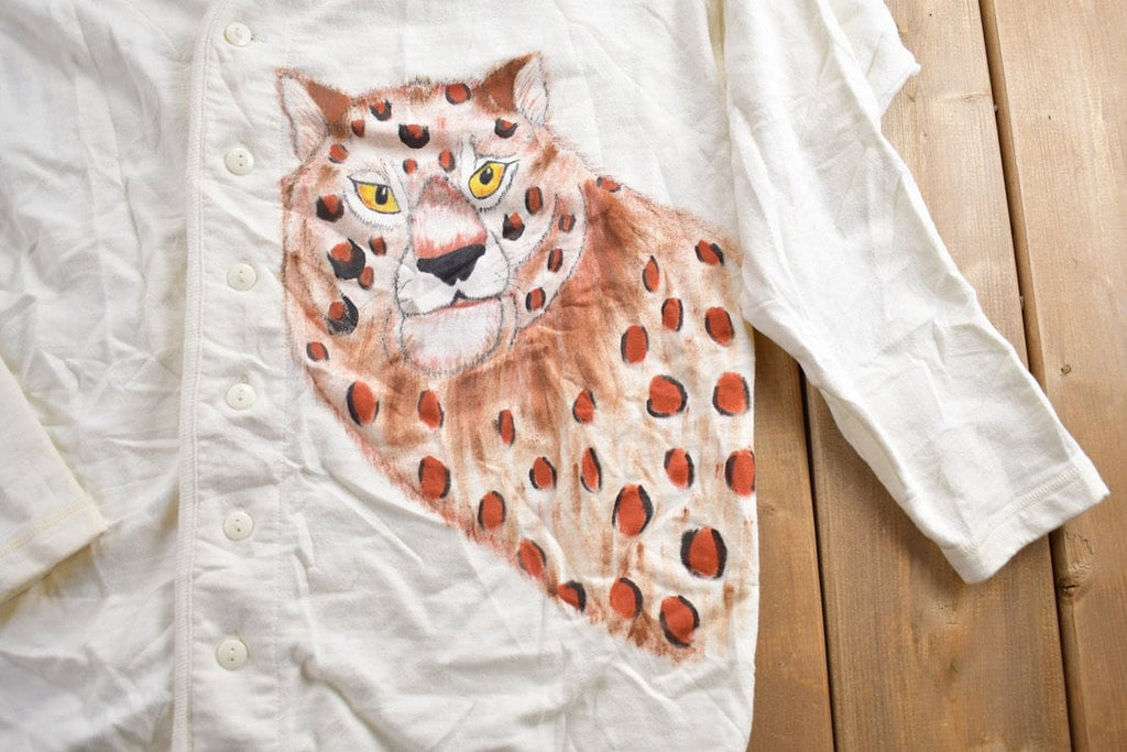 Vintage 1990s Leopard Cardigan Sweater