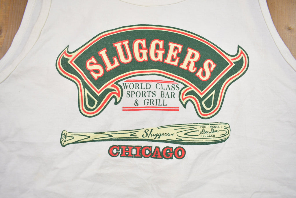 Vintage 1990s Wrigleyville Sluggers MLB Graphic Tank Top