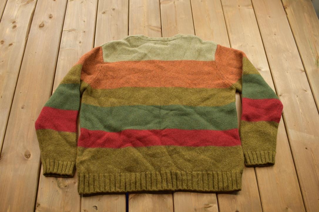 Vintage 1990s American Eagle Striped Knitted Sweater