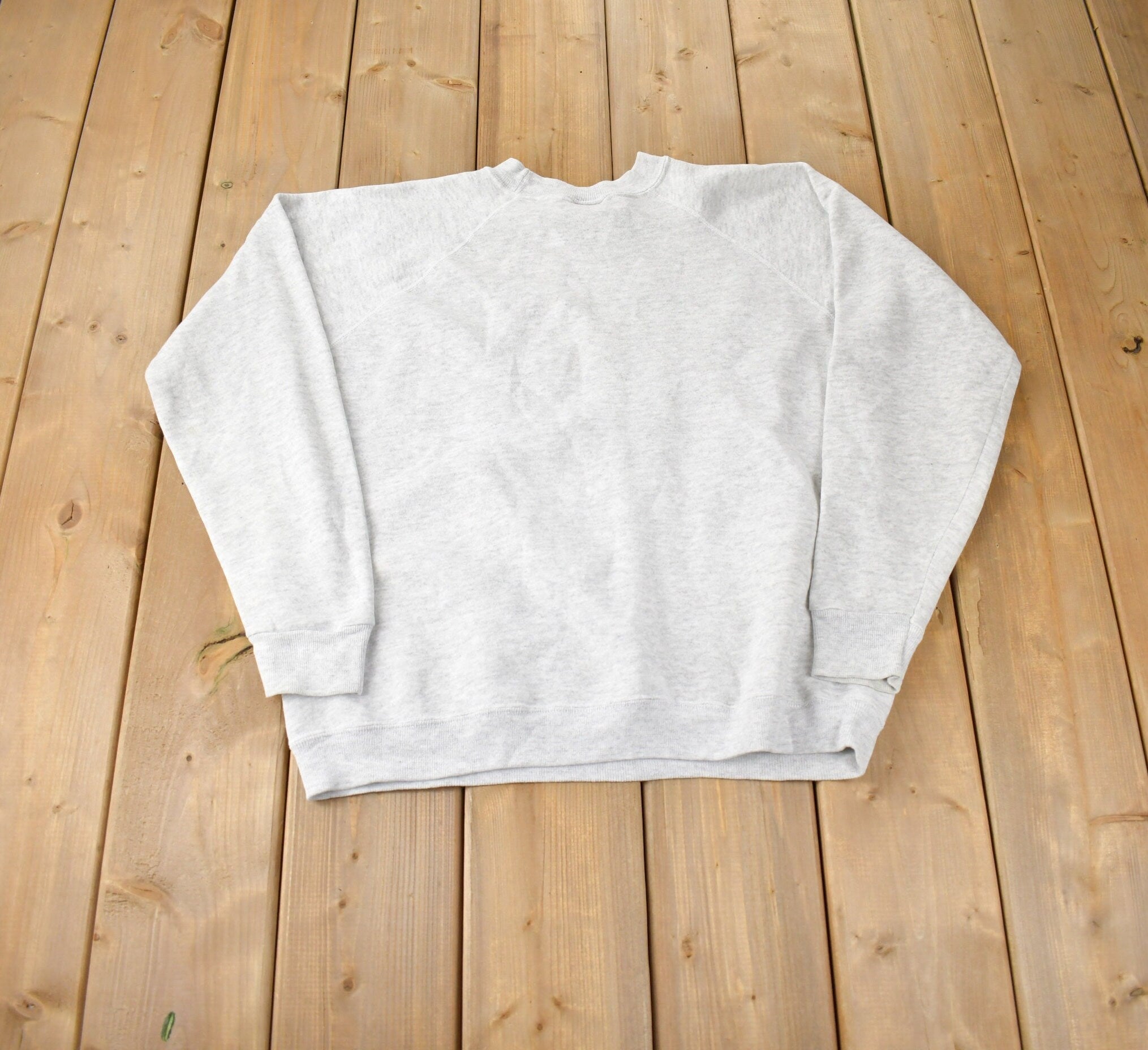 Vintage 1990s Hanes Her Way Plain Womens Crewneck Sweatshirt Made In USA