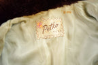 Vintage 1960s Mouton Fur Coat Adult S-M