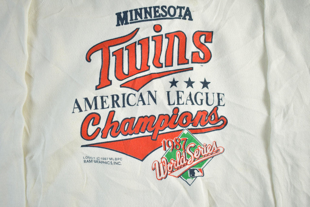 Vintage 1987 Minnesota Twins MLB Crewneck Sweatshirt Men's Medium