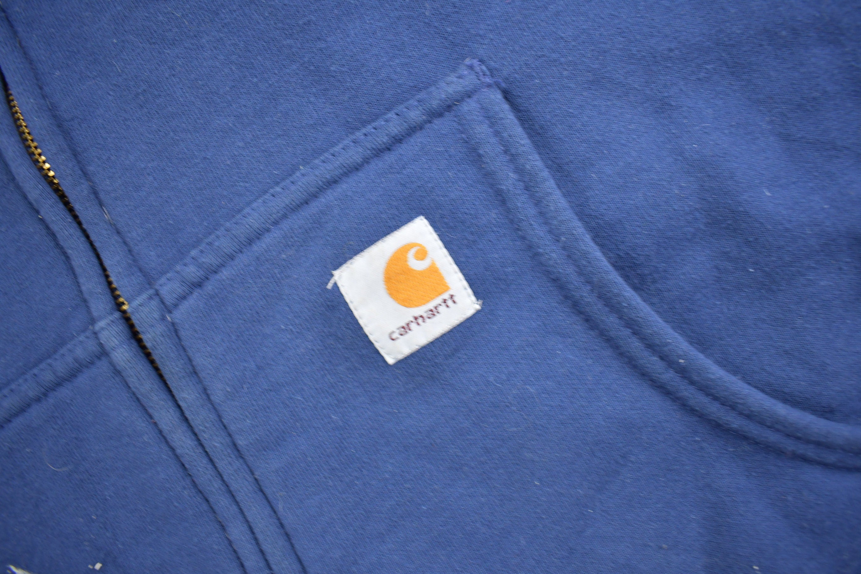 Vintage 1990s Carhartt Thermal Lined Zip Up Hoodie Size 2XL