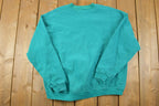 Vintage 1990s Blank Teal Crewneck Sweatshirt