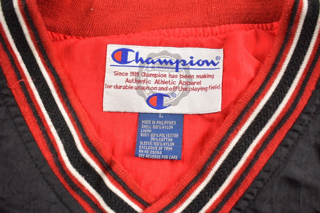 Vintage 1990s Champion Wisconsin Logo Windbreaker Jacket