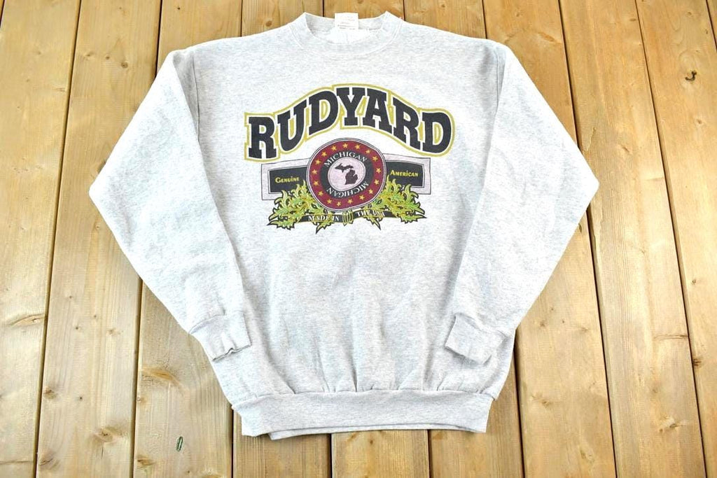 Vintage 1990s Rudyard Michigan Crewneck Sweatshirt Made In USA