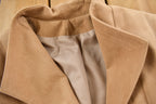 Vintage 1980s Olympic Suede Leather Trench Coat