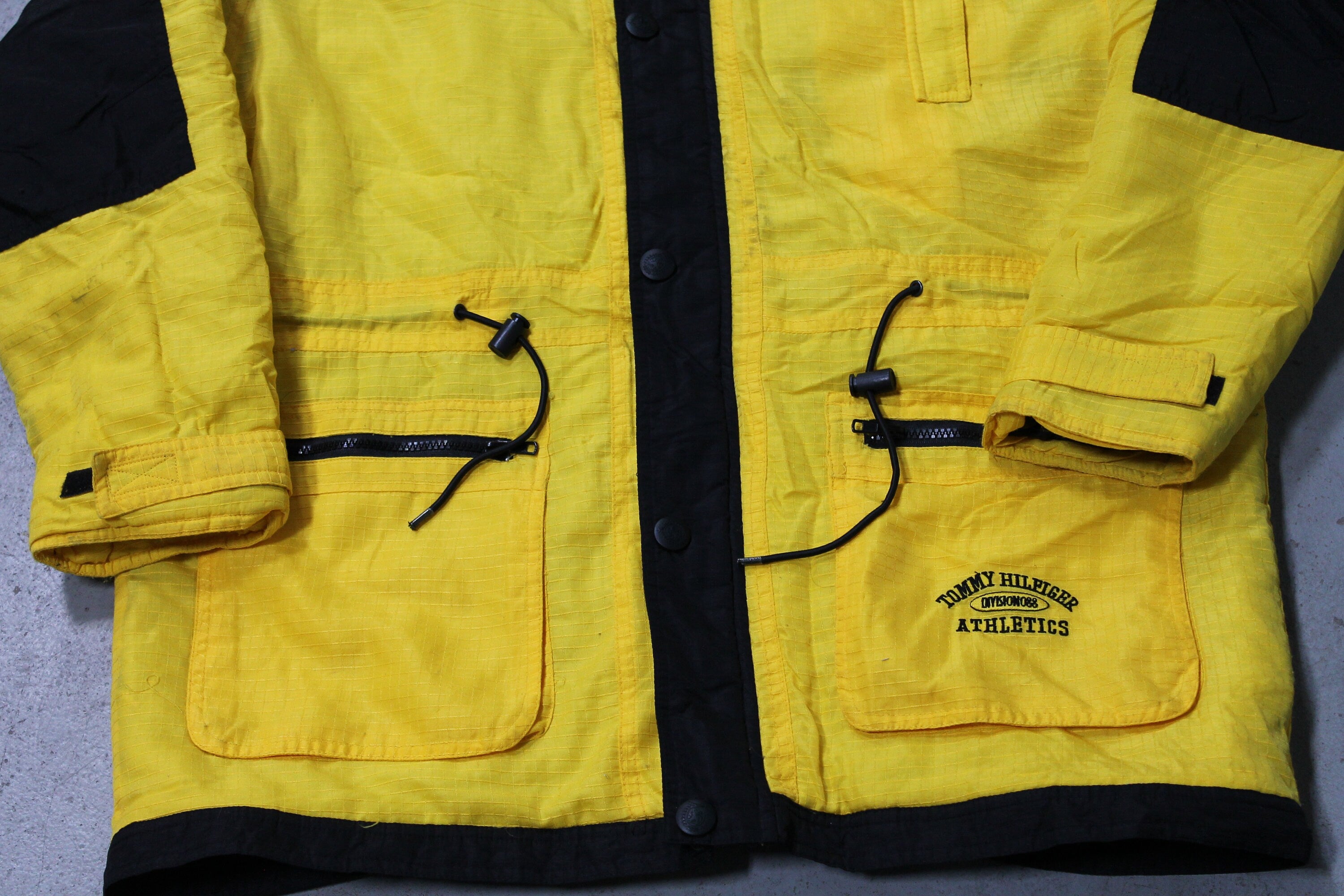 Vintage 1990s Tommy Hilfiger Athletics Yellow Jacket