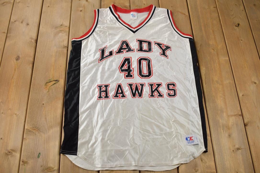 Vintage 1990s Lady Hawks #40 Cliff Keen Athletic Women's Basketball Jersey