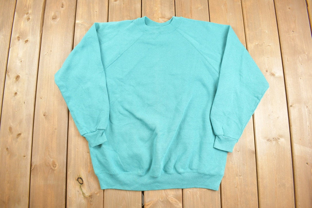 Vintage 1990s Hanes Her Way Raglan Crewneck Sweatshirt