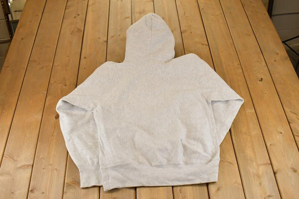 Vintage 1990s NYU Hoodie Cross Grain Hoodie Sweatshirt Men's M / NCAA College Spellout / 90s Heavyweight Collegiate Sweater