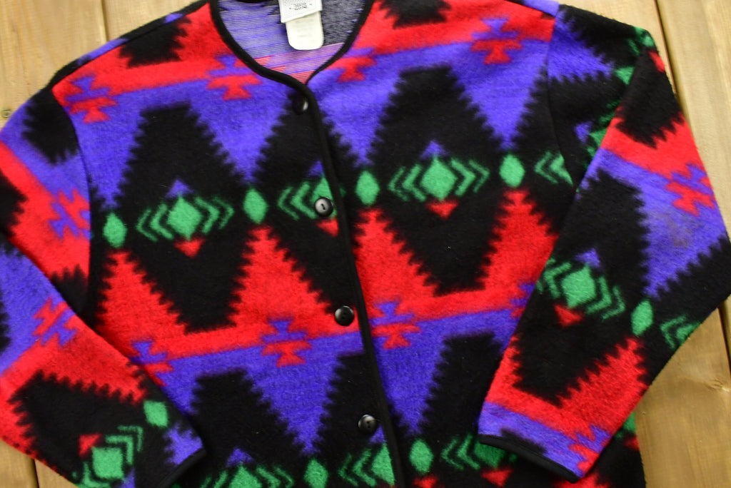Vintage 90's David Wayne Aztec Graphic Knitted Sweater