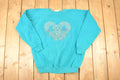 Vintage 1990s Hanes Her Way Cute Bunny Graphic Print Crewneck Sweatshirt Women's XL