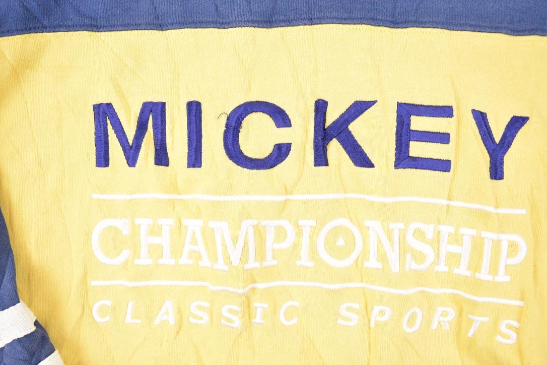 Vintage 1990s Mickey Champion Classic Sports Embroidered Disney Crewneck Sweater Men's L