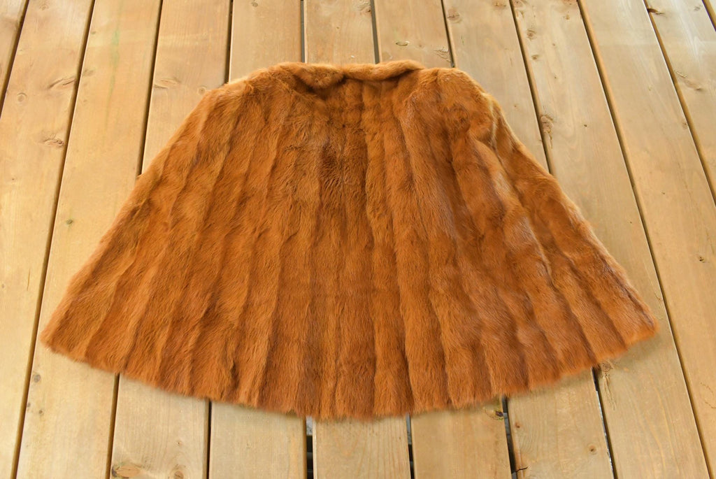 Vintage 1970s Jacobs Mink Fur Stole Cape Jacket Women's Large