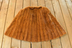 Vintage 1970s Jacobs Mink Fur Stole Cape Jacket Women's Large