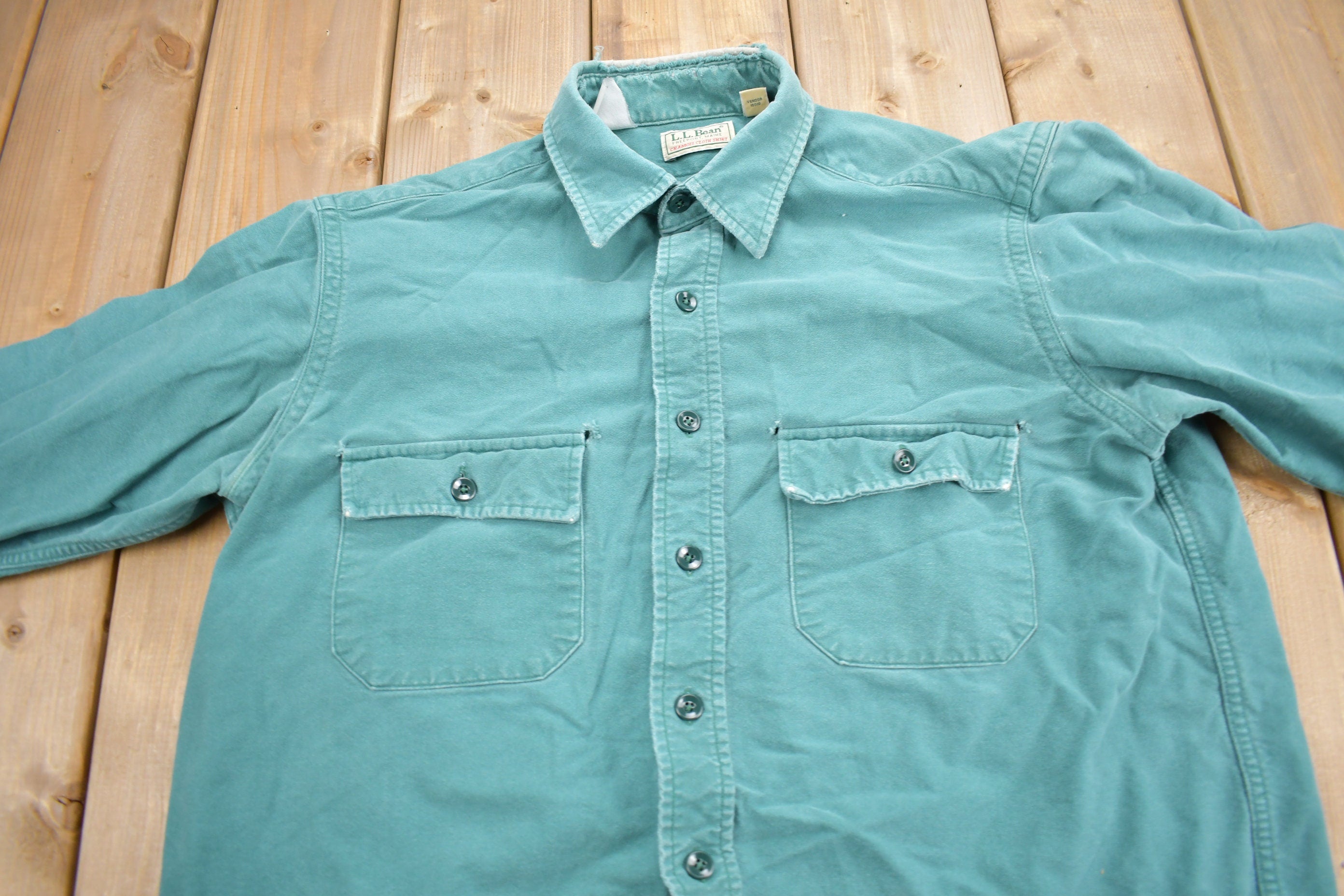 Vintage 1990s LL Bean Chamois Cloth Shirt