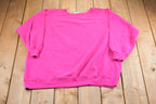 Vintage 1990s Hanes Her Way Floral Graphic Crewneck Sweatshirt