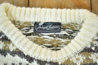 Vintage 1990s Joseph Laurin 100% Wool Knit Crewneck Sweater