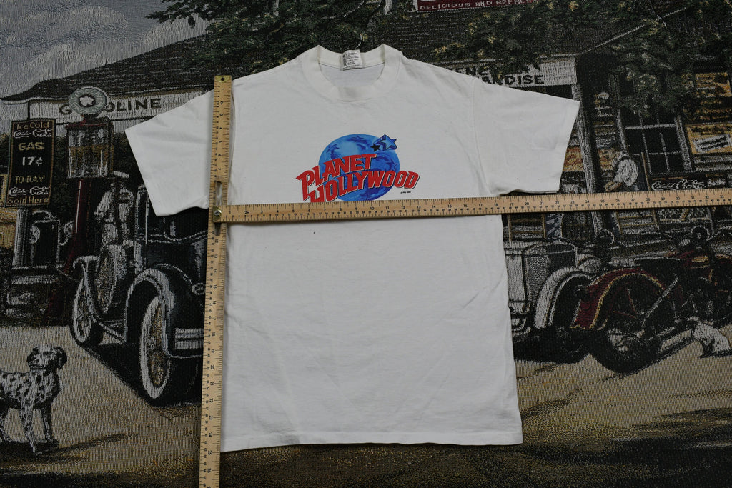 Vintage 1991 Planet Hollywood New York City Graphic Souvenir T Shirt