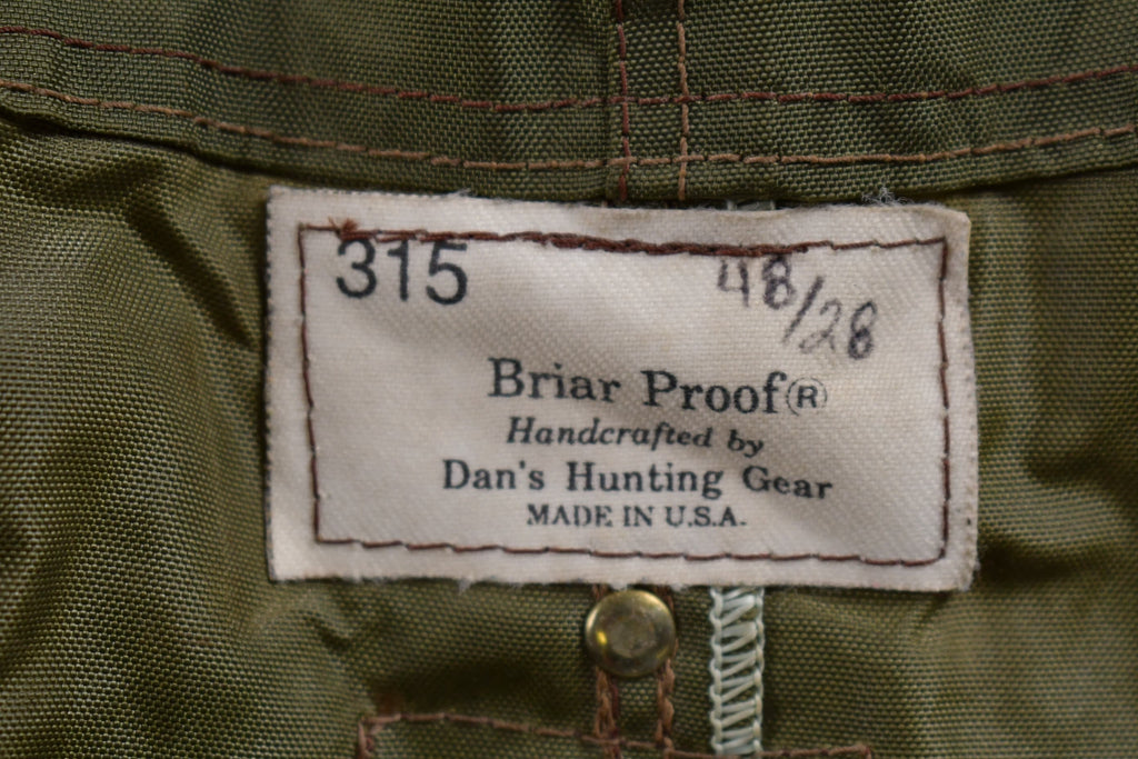 Vintage 1970s Dans Briar Proof Hunting Overalls