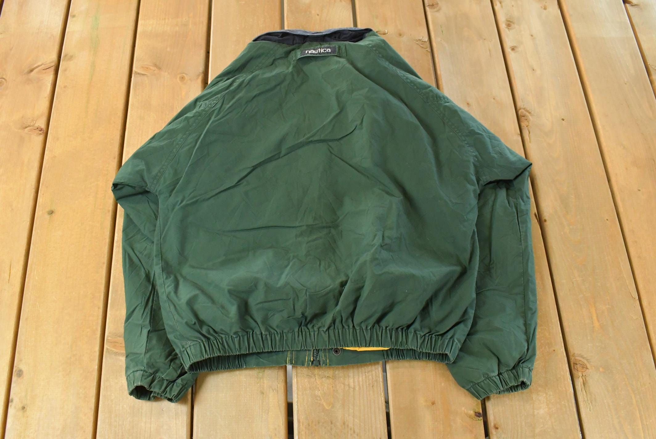 Vintage 1990s Nautica Full Zip Windbreaker Jacket Youth Large