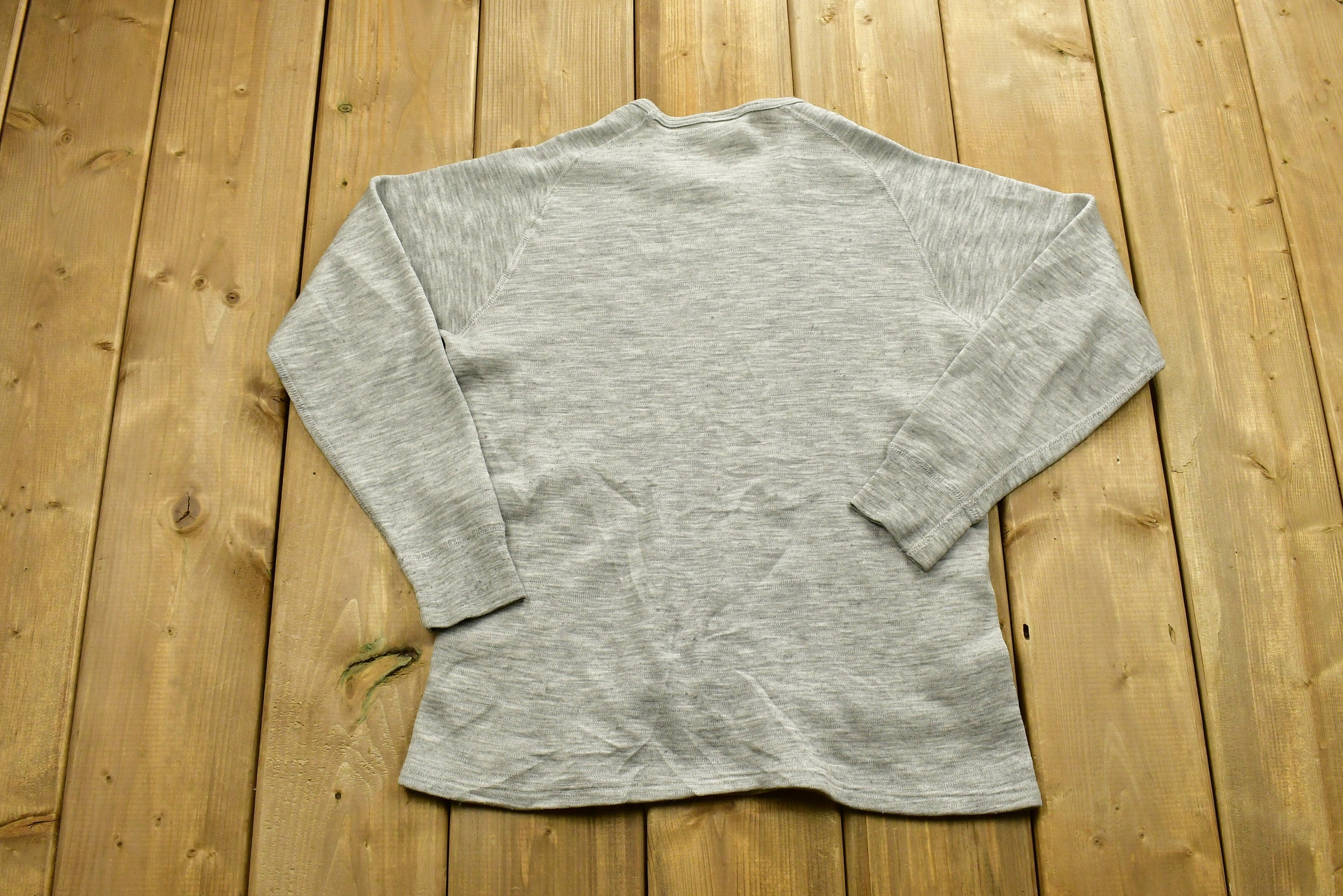 Vintage 1990's Jamari Thermolactyl Blank Thermal Crewneck Sweatshirt