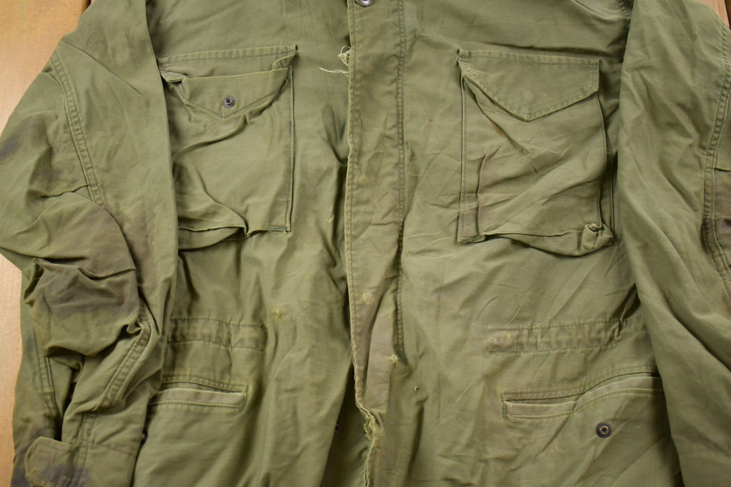Vintage 1980s Military Field Jacket