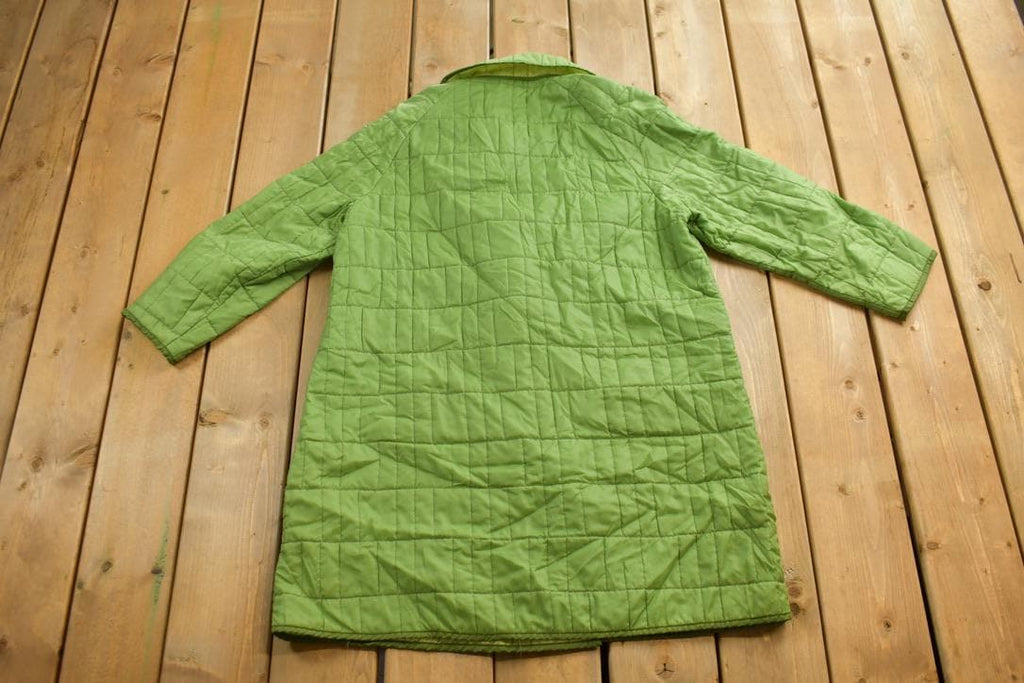 Vintage 1970s Quilted Overcoat Jacket