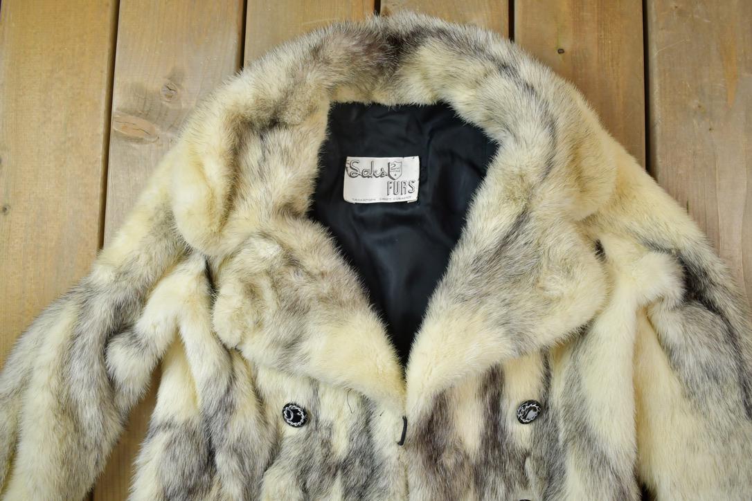 Vintage 1990s Saks Furs Arctic Fox Fur Coat