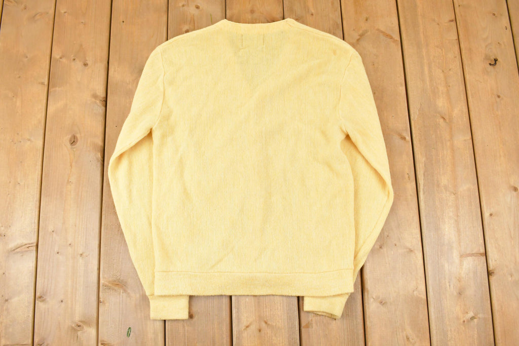Vintage 1970s Pine State Golf Knit Cardigan Sweater Men's S