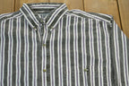 Vintage 1990s striped Pause Button Up Shirt