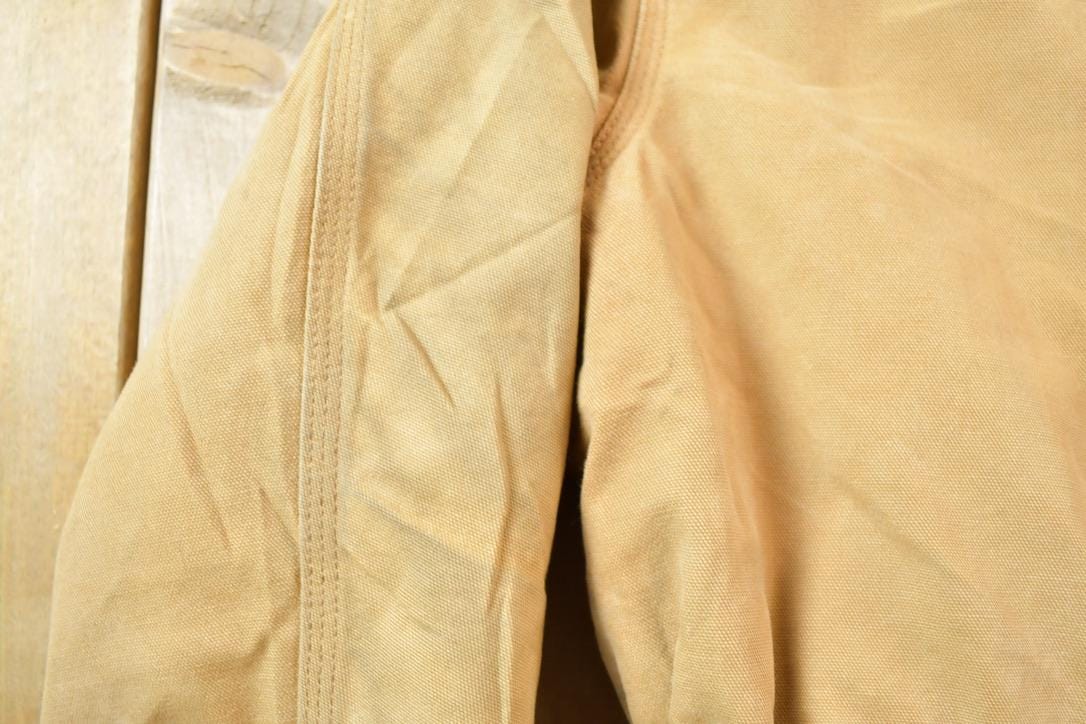 Vintage 1990s Traditional Carhartt Work Coat Snap On Hood
