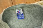 Vintage 1990s Champion Teal Crewneck Sweatshirt
