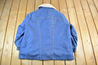 Vintage 1970s Wrangler Sherpa Lined Denim Jean Jacket Men's 2XL