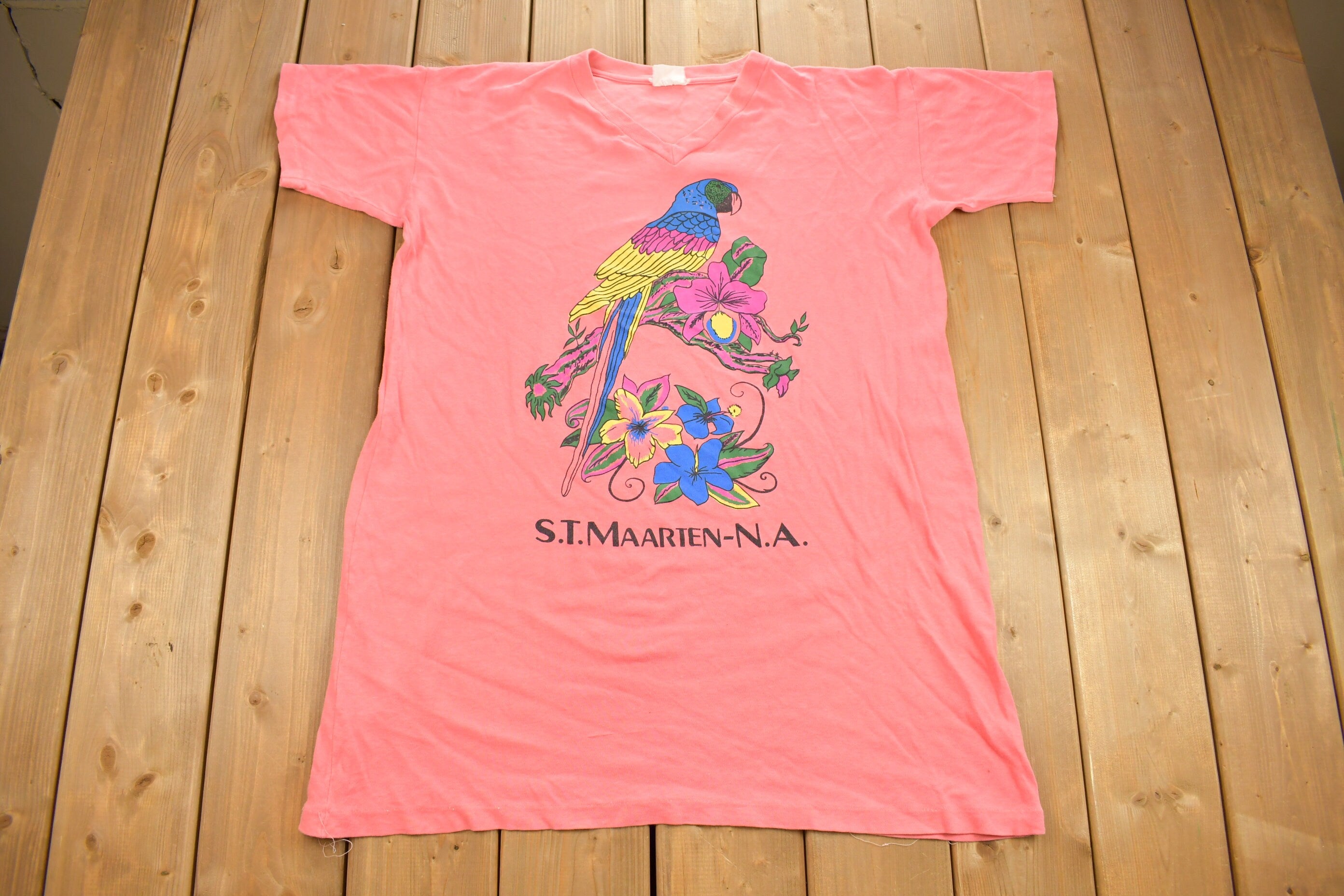 Vintage 1990s St Maarten NA Souvenir T Shirt