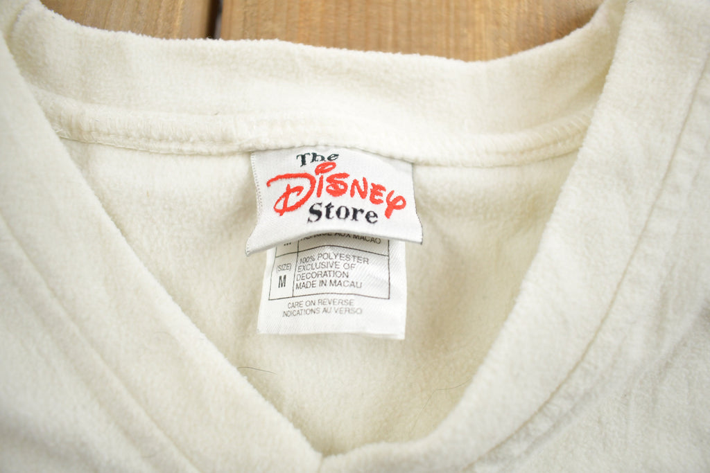 Vintage 1990s Disney Lady And The Tramp Fleece Embroidered Sweater