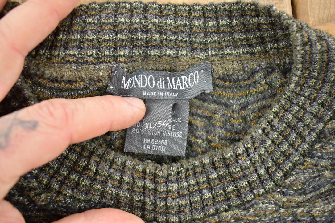 Vintage 1990s Mondo Di Marco Knit Crewneck Sweater