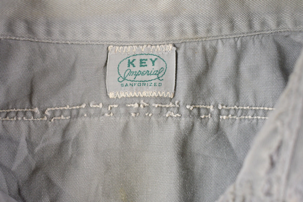 Vintage 1990s Key Imperial Paint Splatter Button Up Shirt