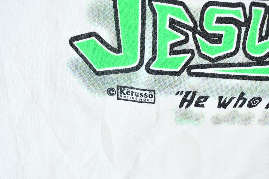 Vintage 1990s Kerusso Activewear Softball is my Game but Jesus is my Life Graphic T-Shirt