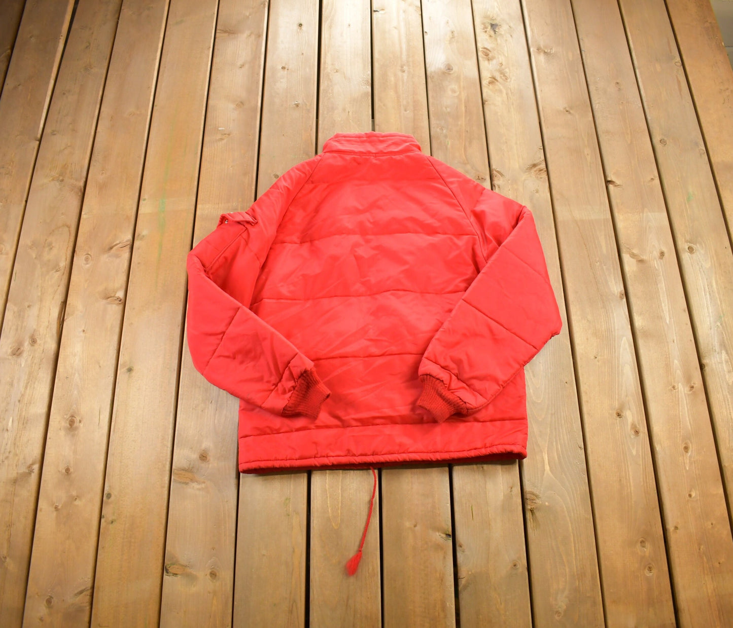 Vintage 1970s Red Puffer Jacket / Goose Down Fill / Vintage Bubble Jacket / Winter / Streetwear