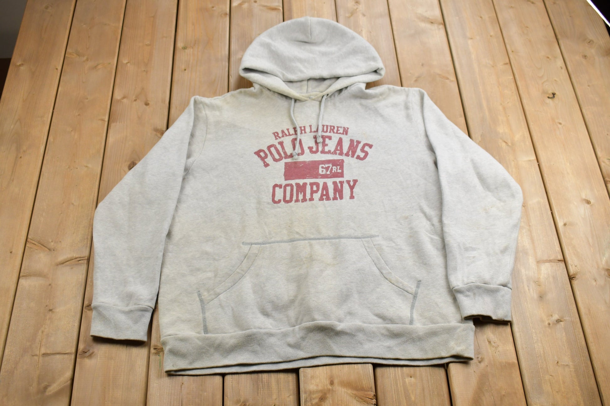 Vintage 1990s Ralph Lauren Polo Jeans Company Graphic Hoodie