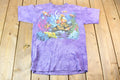 Vintage 2000 Purple The Mountain Clown Fish Aquatic Reef Tie Dye Graphic T-Shirt