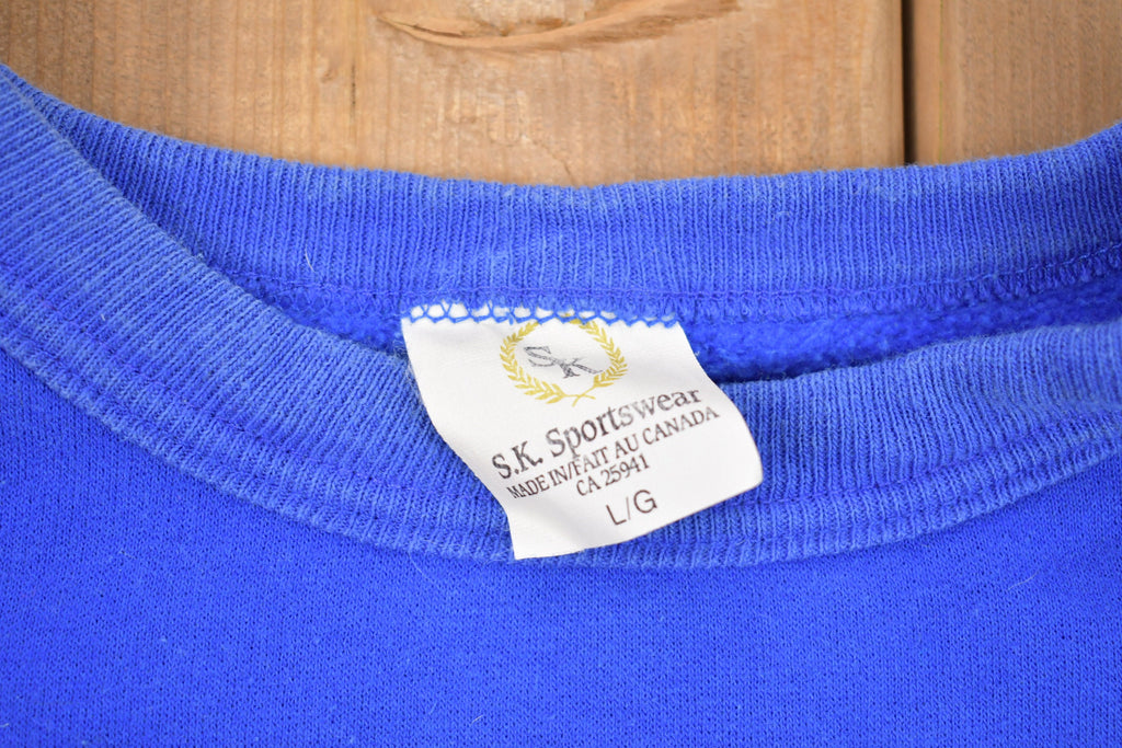 Vintage 1990s Floral Made In Canada Crewneck Sweatshirt
