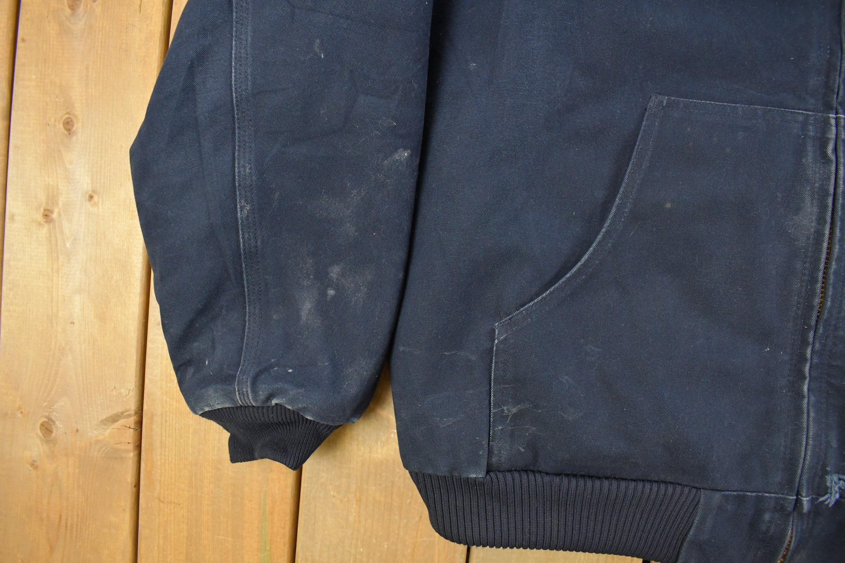 Vintage 1990s Carhartt Distressed Hooded Jacket Men's XL