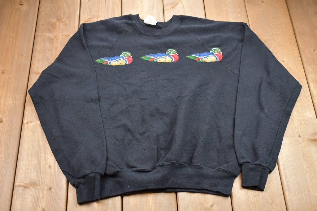 Vintage 1980s Lee Sturdy Sweats Duck Raglan Crewneck Sweatshirt