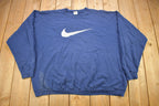 Vintage 1990s Nike Big Swoosh Graphic Crewneck Sweatshirt