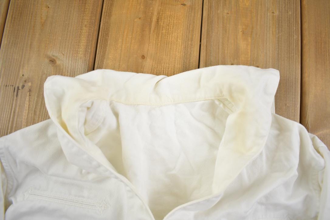 Vintage 1950s MilitaryWorld War 2 Navy Uniform Shirt