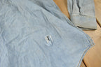 Vintage 1990s Big Star Shirt Blank Denim Button Up Shirt Size XXL