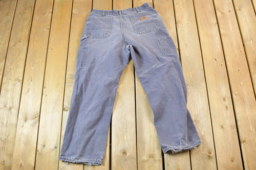 Vintage 1990s Carhartt Work Pants Size 36 x 30 / 90s Carpenter Pants / Made In USA / Distressed Carhartt / Vintage Workwear